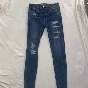American Eagle High Rise Jeggings Super Stretch Size 4
